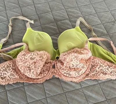 Victoria’s Secret Bundle Of 2 Bras Perfect Coverage And Lace Demi Lot Size 34D • $30.79