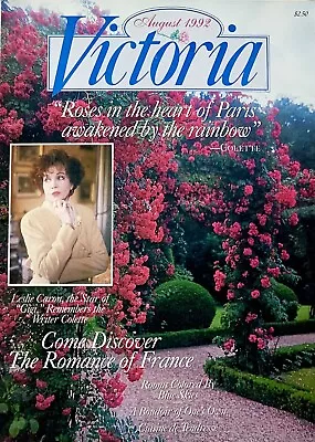 August 1992 VICTORIA Magazine Volume 6 No.8 VG Condition • $12