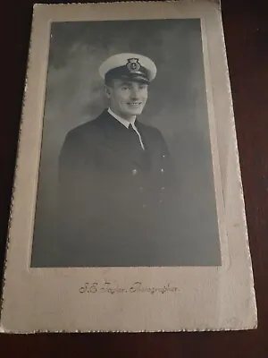 Mounted Photograph  Naval Officer By S.E.TAYLOR Darlington • £15