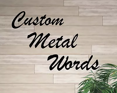 Custom Metal Names Custom Metal Words And Phrases Script Font • $35