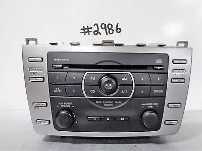 2010 Mazda 6 W/o Navigation Am-fm-cd Single Disc Radio Assm Model Gs3l669r0d  • $59.99