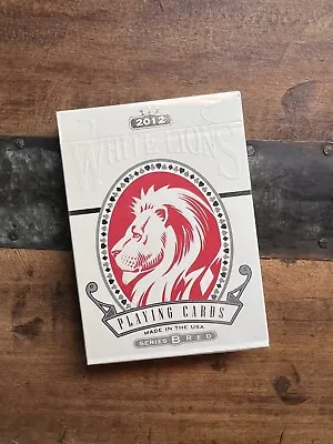 MARKED White Lions 2012 Series B Playing Cards David Blaine Sealed 7️⃣6️⃣❤️ • $25.99