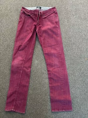 Marmot 243211 Womens Madison Cotton Blend Casual Jeans Berry Wine Size 4 Mint • $16.99