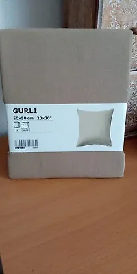 £5.70 • Buy Ikea Gurli  50x50cm Cotton Cushion Cover Beige Brand New 