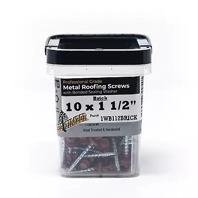 Big Timber 1WB112BRICK #10 X 1-1/2  Metal To Wood Screws Brick Red (100/Box) • $18.33