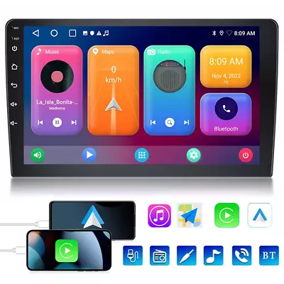9in Android 13 Wireless Carplay Auto GPS Navigation Car Stereo Player SWC 64G HD • $79.79