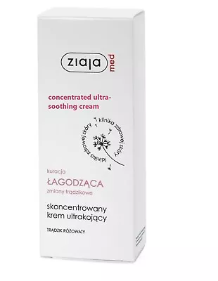 Ziaja Med Soothing Treatment Concentrated Ultra-soothing Cream 50 Ml • £9.65