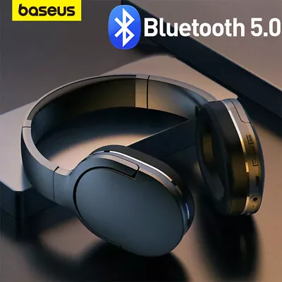 Baseus Wireless Bluetooth 5.3 Headphones Noise Cancelling Over-Ear Earphones • £25.39