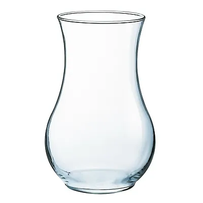 £8.99 • Buy Luminarc Oxygen Transparent Glass Flower Vase Decoration Home Wedding Decor NEW