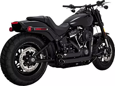 Vance & Hines Shortshots Staggered Matte Black PCX Exhaust System (47333) • $899.99