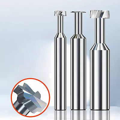 Solid Carbide T-slot Milling Cutter Metalworking Cutter Tool End Mill 30 Degree • £5.96