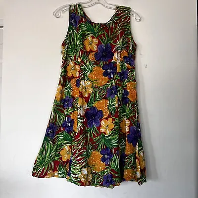 Dressing Clio Dress Small Sleeveless Floral  Belt  Mumu Sundress Vintage • $23.99