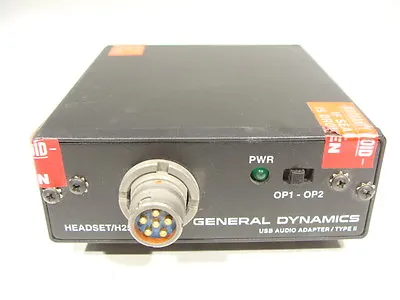 General Dynamics Military Digital Radio Transceiver USB Headset Audio Adapter! • $31.99