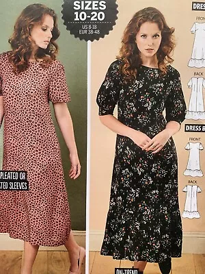 The Imogen Dress Simply Sewing Pattern Floaty Maxi 2 Styles Size 10-20 NEW • £4.99