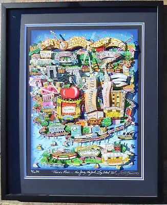 Charles Fazzino 3d There's Music New York N.jersey Long Island Too Signed Framed • $1495