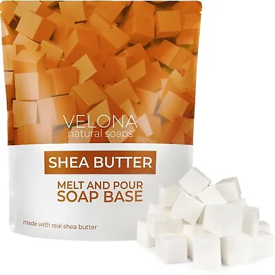 Shea Butter Soap Base Pre-Cut Cubes | SLS/SLES Free Glycerin Melt And Pour 2 LB • $17.95
