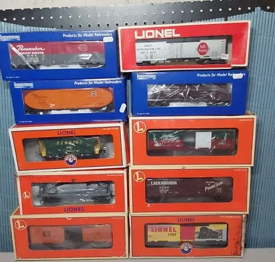 Mixed Lot Of 10 Lionel Trains O Scale Freight Cars (mixed Roadnames) #2 • $57.99