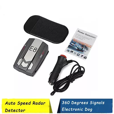 $19.99 • Buy E8 Car Radar Detector Voice Alert Anti Radar Detector LED Mobile Electronic Dog