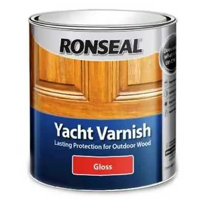 £10.49 • Buy Ronseal Yacht Exterior Varnish Gloss 