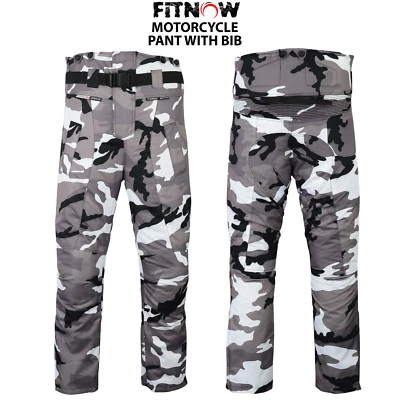 £300.99 • Buy Motorbike Motorcycle Cordura Textile Trouser Pant With Bib CE Armours Camo