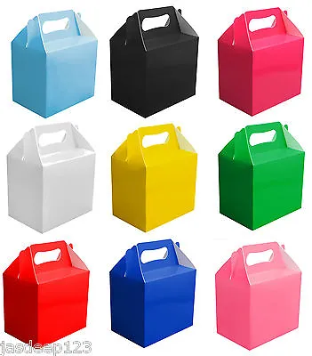 £3.40 • Buy 10 Childrens Party Lunch Boxes Takeaway Boxes Birthday Wedding Food Bag Meal 