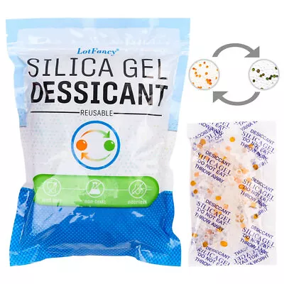 40 Packs 10 G Grams Silica Gel Desiccant Packets Moisture Absorber Drying Bags • $8.99