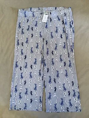 Nite Nite Munki Munki Pants Crop Pajamas Xl Womens Hot Dogs Nwt • $18.92