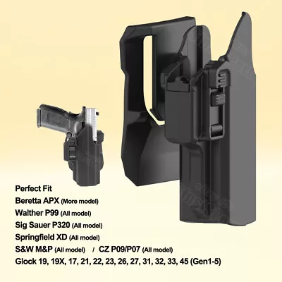 IPSC Holster For CZ P07 P09 P-10C P-10F P-10M P-10S P-10SC P320 X-VTAC 9mm BRG9 • $23.90