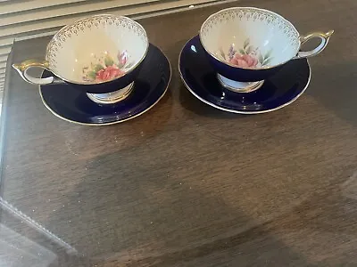 Vintage Ansley Bone China Tea English Tea Cups And Saucers • $95