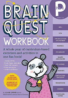 Brain Quest Workbook: Pre-K By Liane Onish • $3.99