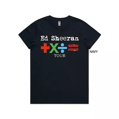 Ed Sheeran T-Shirt Mathematics Tour T- Shirt 2023 Tour Merchandise Gig NAVY • $35