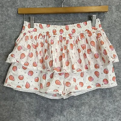 $35 • Buy Country Road Girls Designer Ruffle Layer Fruit Print Cotton Skirt 12/10-12Y (93)