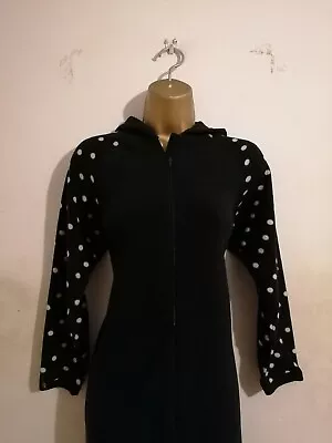 £40 • Buy Love To Lounge Black White Cat All In One Hood Romper One Piece Nightwear 6 8 10