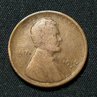 1910-S Lincoln Cent San Francisco Mint Good Condition* • $10