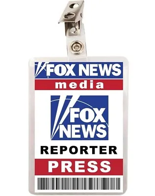 $6.65 • Buy FOX News Press Reporter ID Badge
