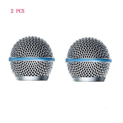 2 Pcs New Replacement Ball Head Mesh Microphone Grille For Shure BETA58 SM58 • $12.99