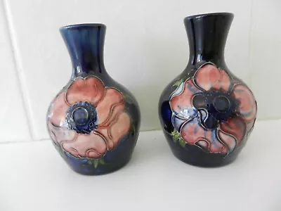  Moorcroft  Vases  Minature 2 X A Pair  Vases Pottery By Walter Moorcroft • $257.44