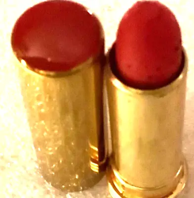 1932 COTY GOLD RED ENAMEL TOP BRASS LIPSTICK TUBE Vintage NOS PRE Sub Deb! NICE • $33