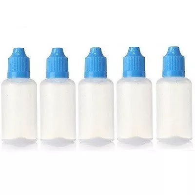 100 Pcs 10ml Empty Squeezable Plastic Dropper Bottles • $35.49