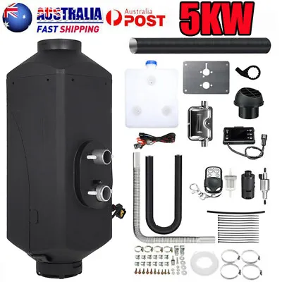 5KW 12V Diesel Air Heater Tank Remote Control Thermostat Caravan Motorhome RV OZ • $99.99