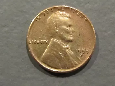 1953  S  Lincoln Wheat Penny/misprint/error/ S  Touching  5 /amazing Coin L@@k • $17.99