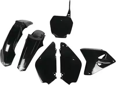 UFO Restyled Body Plastic Kit Fender Fairing Side Panel Black Suzuki RM85 02-20 • $132