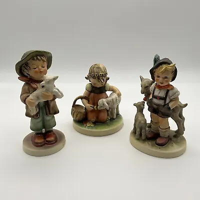 VTG Hummel Goebel Figures “Favorite Pet”  “The Lost Sheep”  “Little Goat Herder” • $110