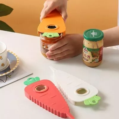 Creative Carrot Fridge Magnet Sticker Jar Opener Easy Grip Bottle Opener • £6.99