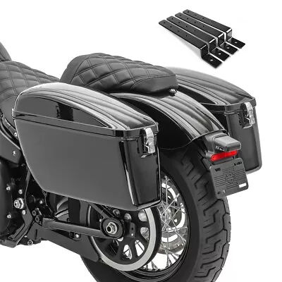 Hard Saddlebags DL + Fixation Kit For Kawasaki VN 1500 Mean Streak • $439.99