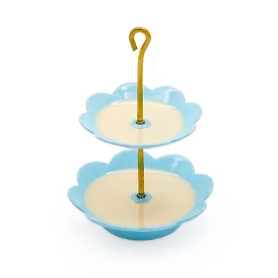 1:12 Miniature 2 Tier Cake Stand Afternoon Tea Wedding Plates Party Tableware • $6.09