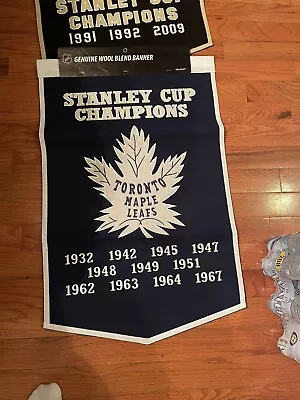 Toronto Maple Leafs NHL 36x24 New Wool Banner Pennant  • $39.99