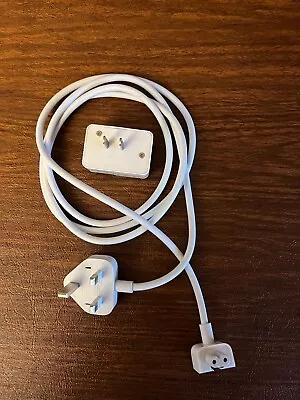 Replacement Apple Mac AC Extension Wall Cord W/United Kingdom Plug & US Adapter • $5