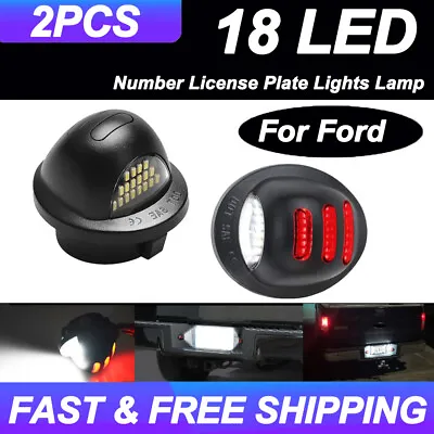 2x For Ford F150 F250 F350 Accessories RED TUBE LED Rear License Plate Tag Light • $11.91