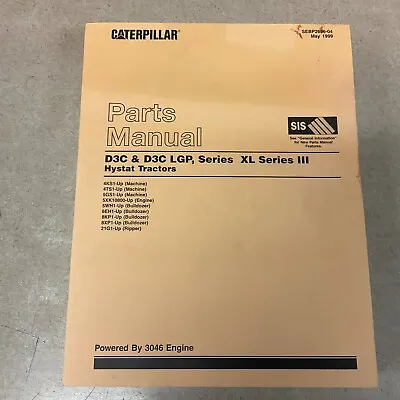CAT Caterpillar D3C III PARTS MANUAL BOOK CATALOG TRACTOR BULLDOZER 4KS 4TS 5GS • $69.99